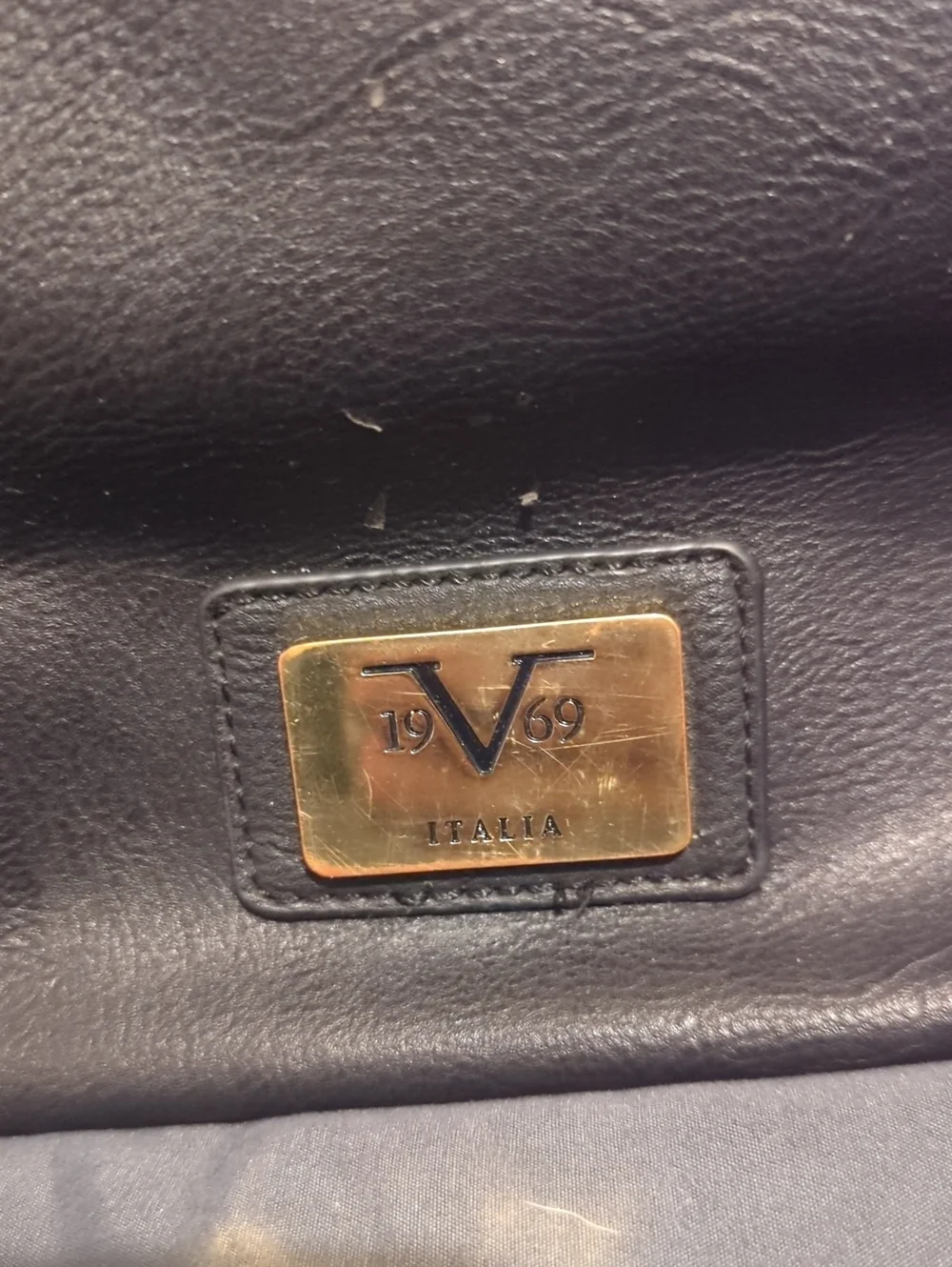 Versace 19V69 Black‎ Leather Hand Bag - Made In Italy!
